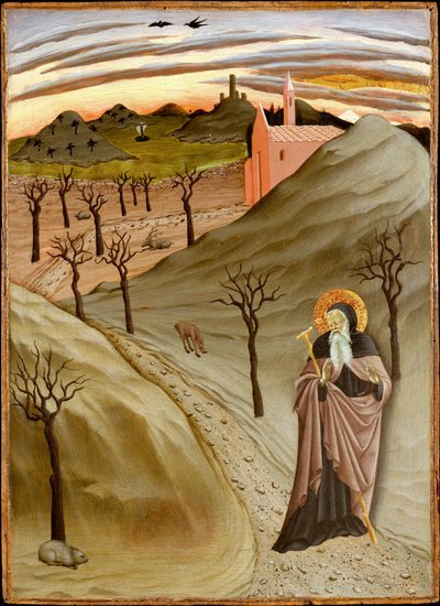 Saint Anthony Abbot Tempted by a Heap of Gold by Master of the Osservanza